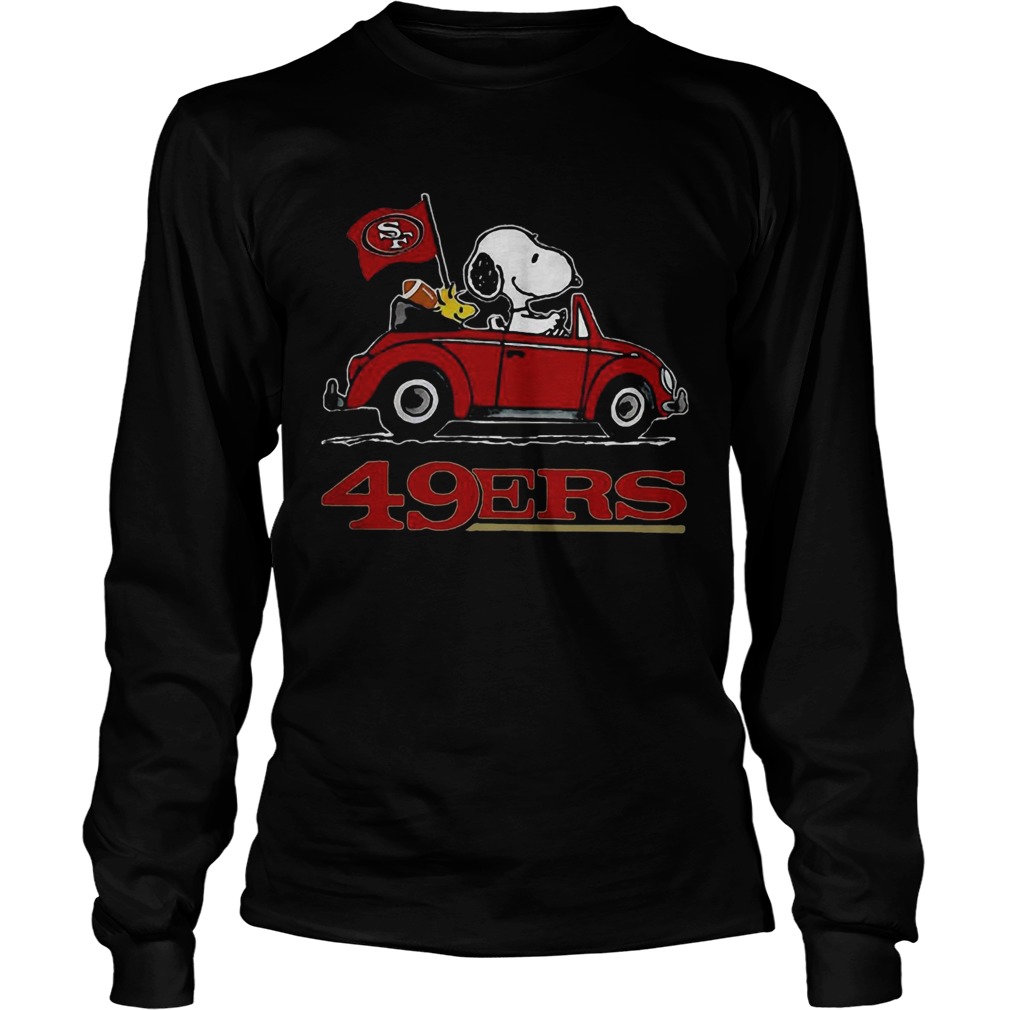 Snoopy Driving Volkswagen San Francisco 49ers LongSleeve