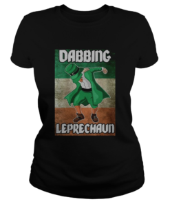 St Patricks Day Irish Flag Dabbing Leprechaun  Classic Ladies