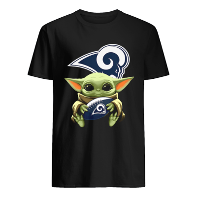 Star Wars Baby Yoda Hug Los Angeles Rams guys