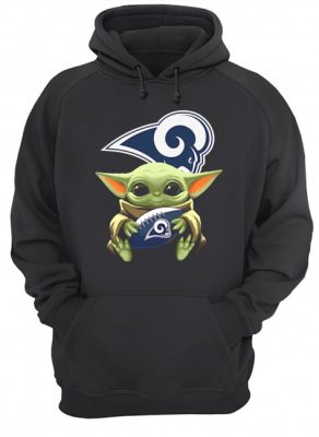 Star Wars Baby Yoda Hug Los Angeles Rams hoodie