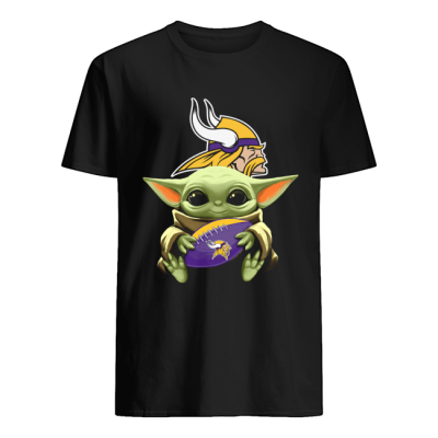 Star Wars Baby Yoda Hug Vikings guys