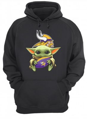 Star Wars Baby Yoda Hug Vikings hoodie