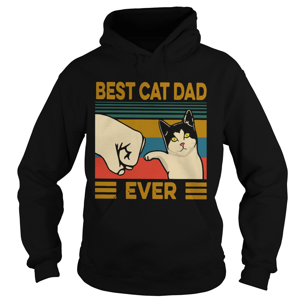 Vintage Best Cat Dad Ever Hoodie