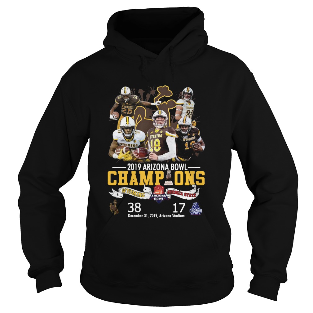 Wyoming Cowboys vs Georgia State 2019 Arizona Bowl Champions Hoodie