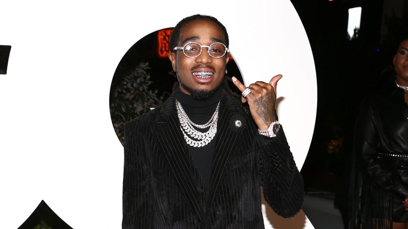 Quavo’s Latest Look? Chic Snowboarder