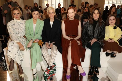 Laura Bailey, Cassandra Grey, Samantha Ronson, Karen Elson, Alexa Chung, and Sinéad Burke at Victoria Beckham