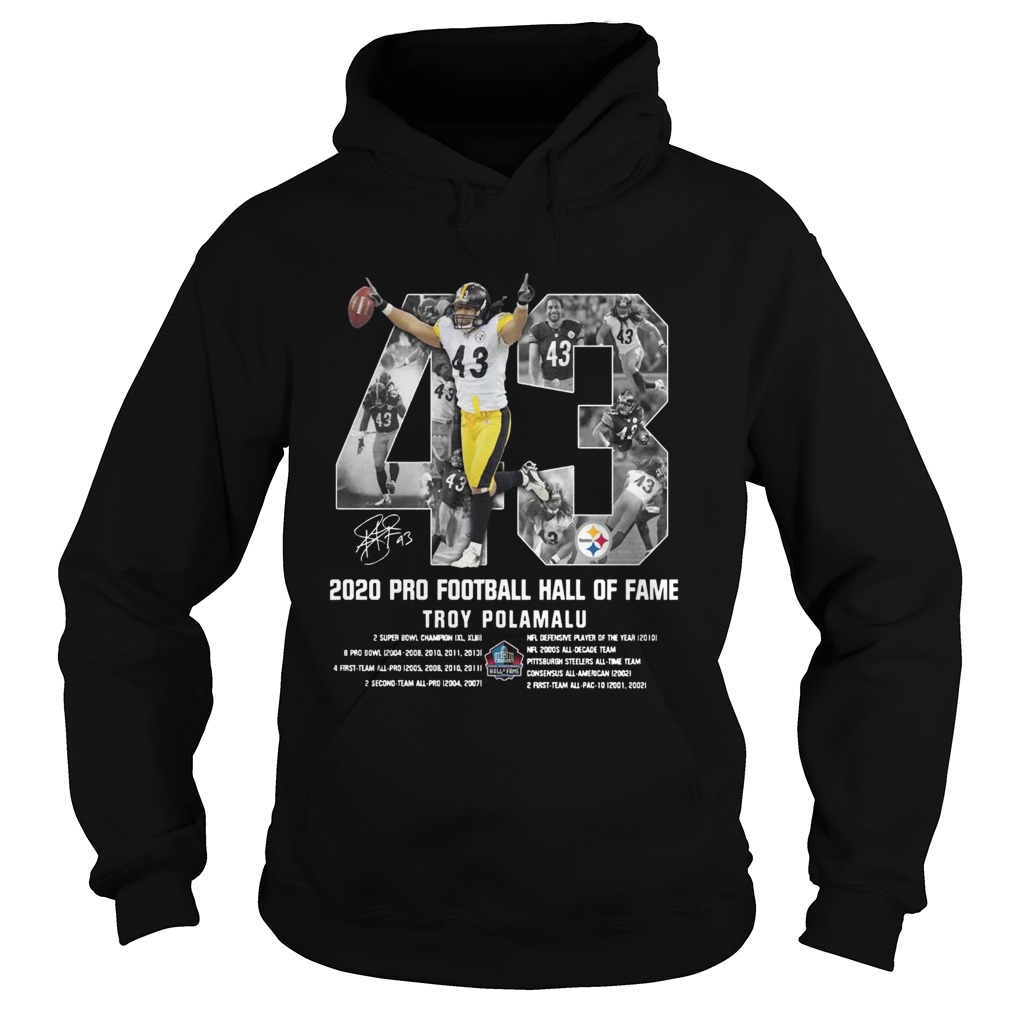 2020 Pro Football Hall Of Fame Troy Polamalu Hoodie