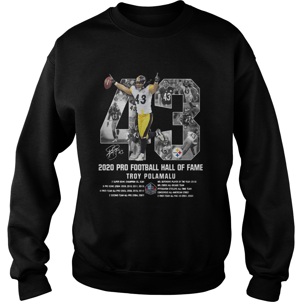 2020 Pro Football Hall Of Fame Troy Polamalu Sweatshirt