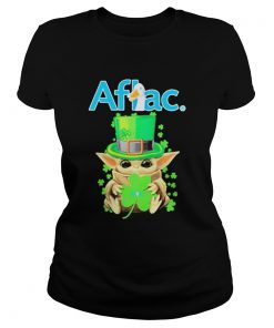 Aflac Baby Yoda stpatricks day  Classic Ladies