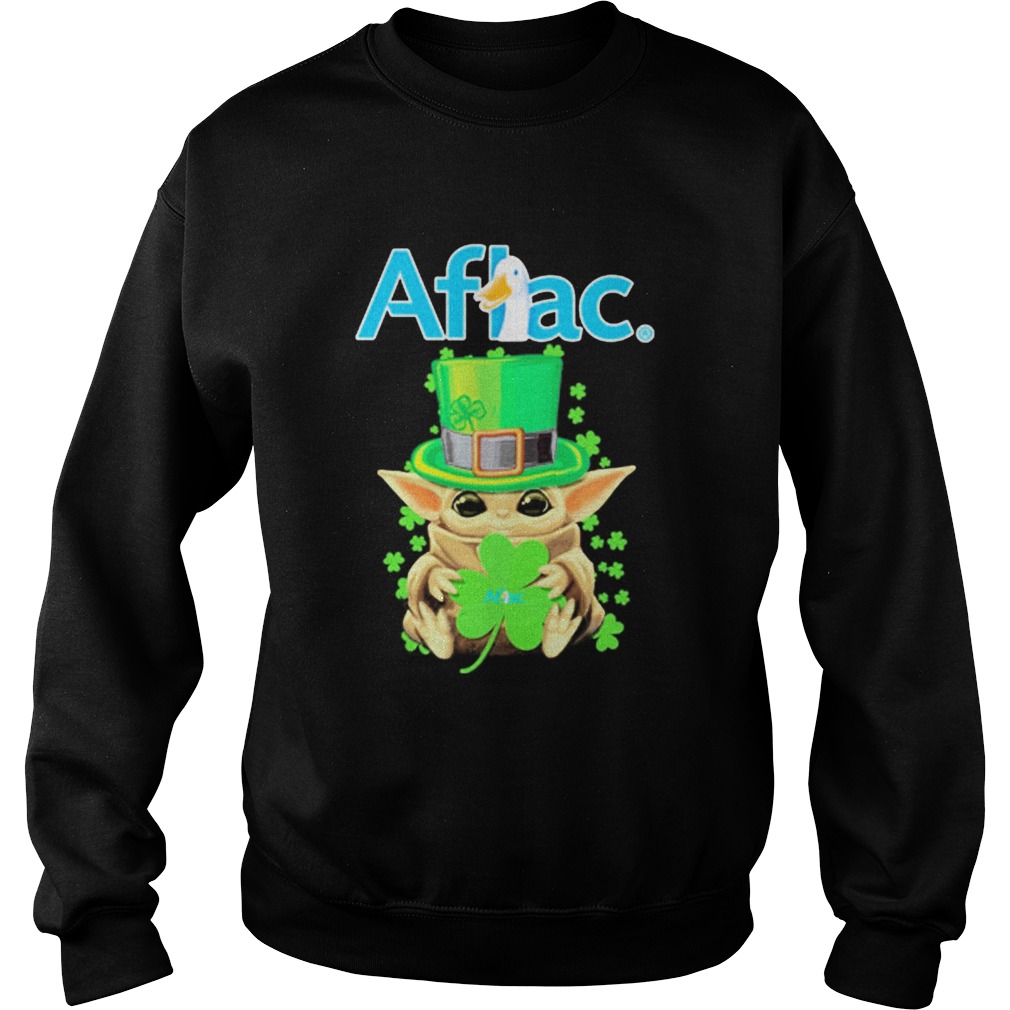 Aflac Baby Yoda stpatricks day Sweatshirt