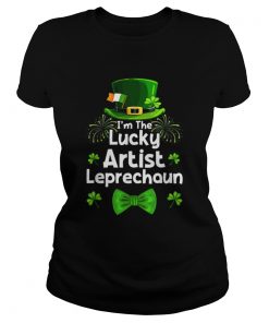 Artist Leprechaun St Patricks Day Art Teacher Painter  Classic Ladies