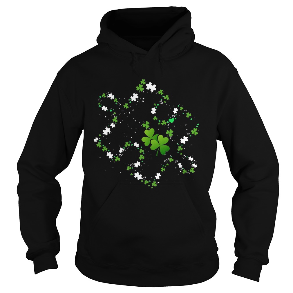 Autism Awareness Shamrock St Patricks Day Hoodie