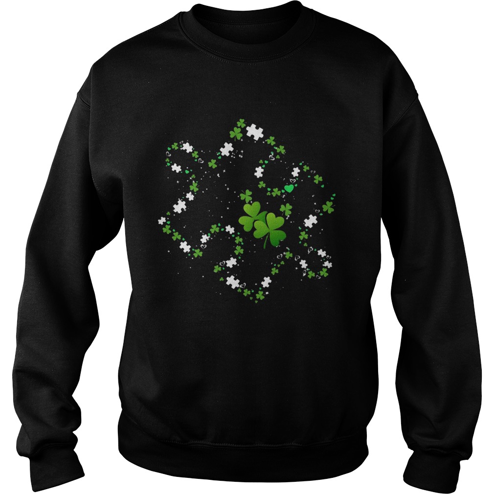 Autism Awareness Shamrock St Patricks Day Sweatshirt