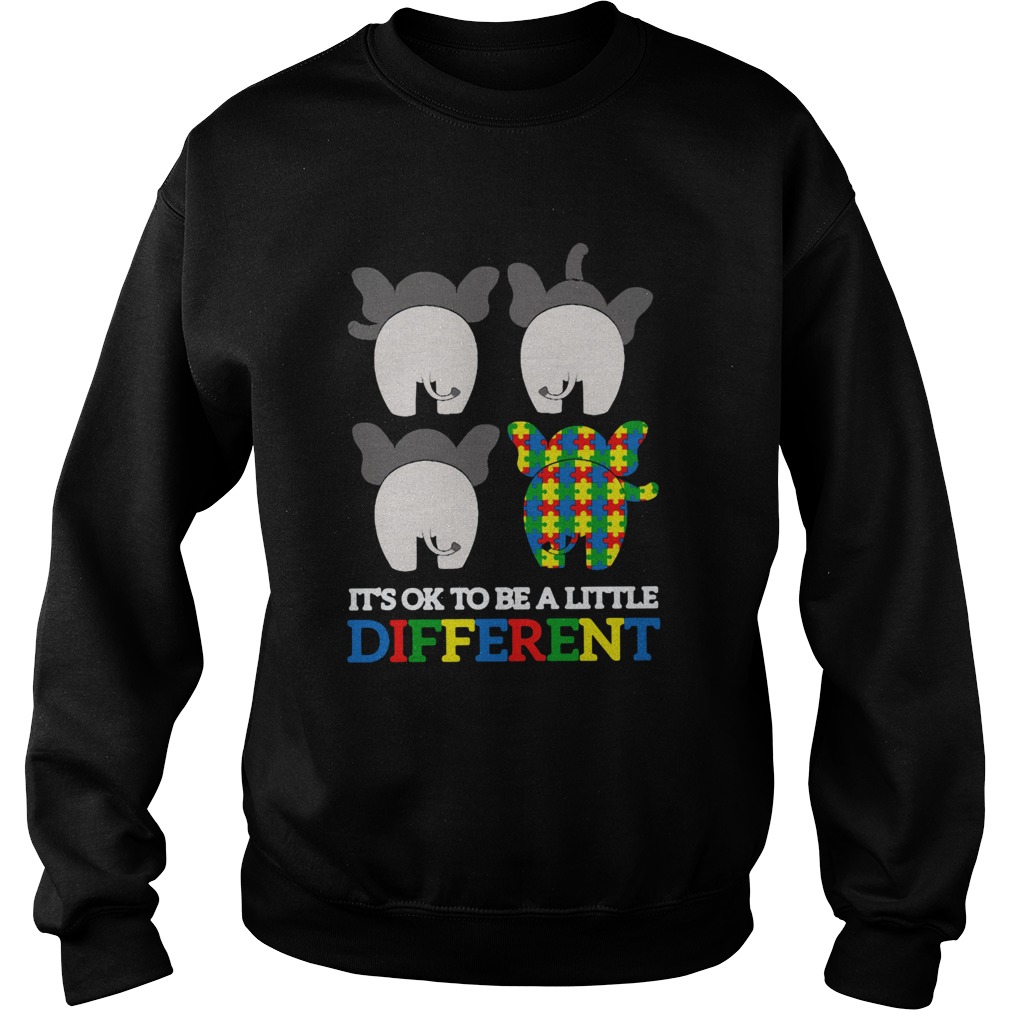 Autism Elephant Its Ok To Be A Little Different Sweatshirt