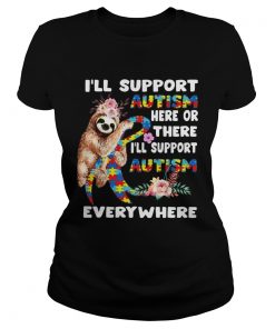 Autism Sloth Awareness Autistic Warrior Mom Parents  Classic Ladies