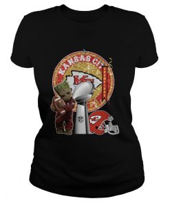 Baby Groot Kansas City Chiefs Super Bowl Champions  Classic Ladies