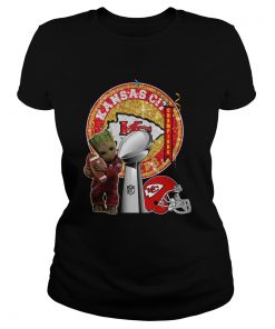 Baby Groot Kansas City Chiefs Super Bowl Champions  Classic Ladies