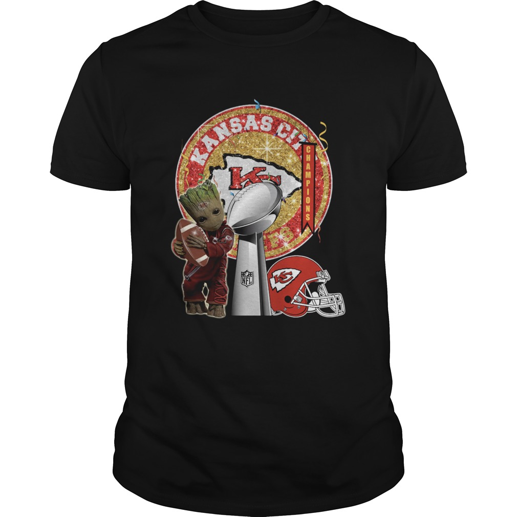 Baby Groot Kansas City Chiefs Super Bowl Champions shirt