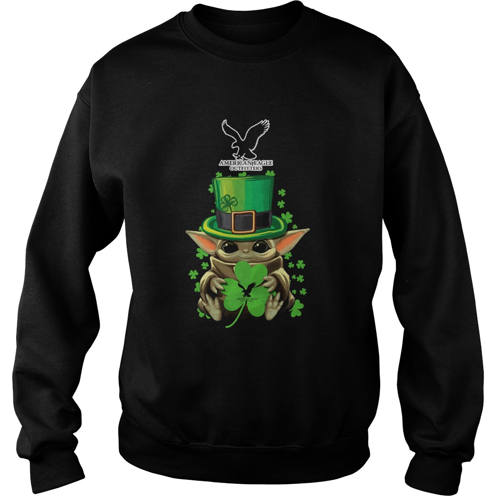 Baby Yoda American Eagle Outfitters Shamrock StPatricks Day Sweatshirt