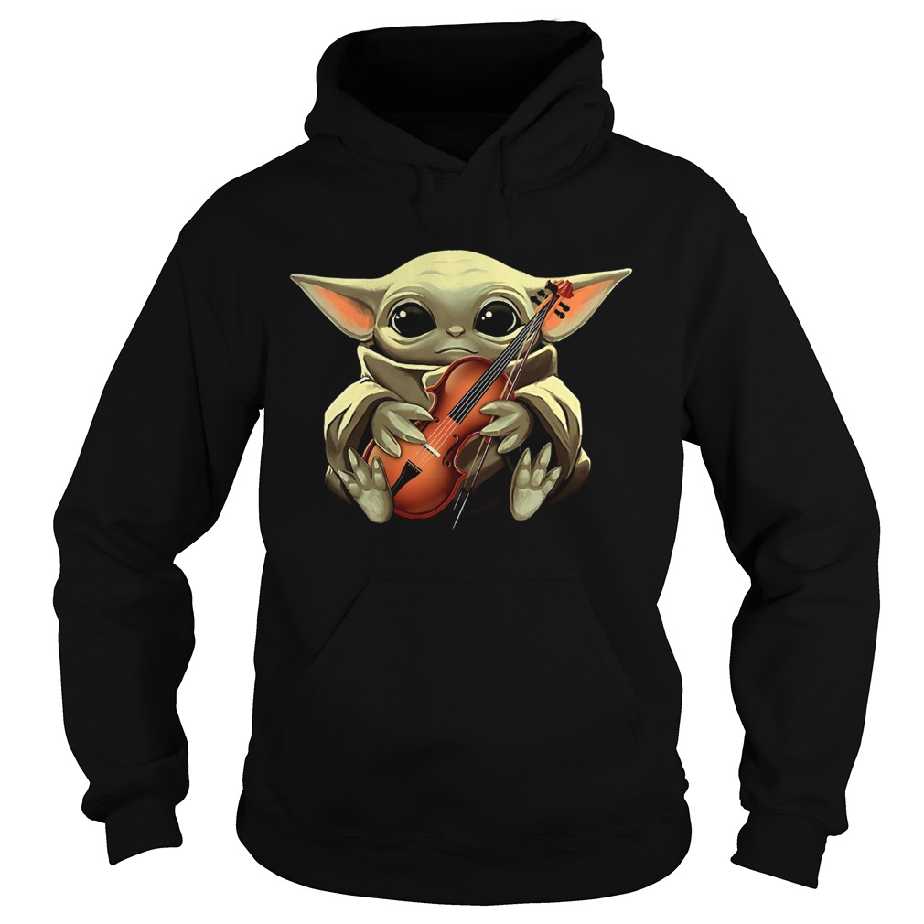 Baby Yoda And Violin Hoodie