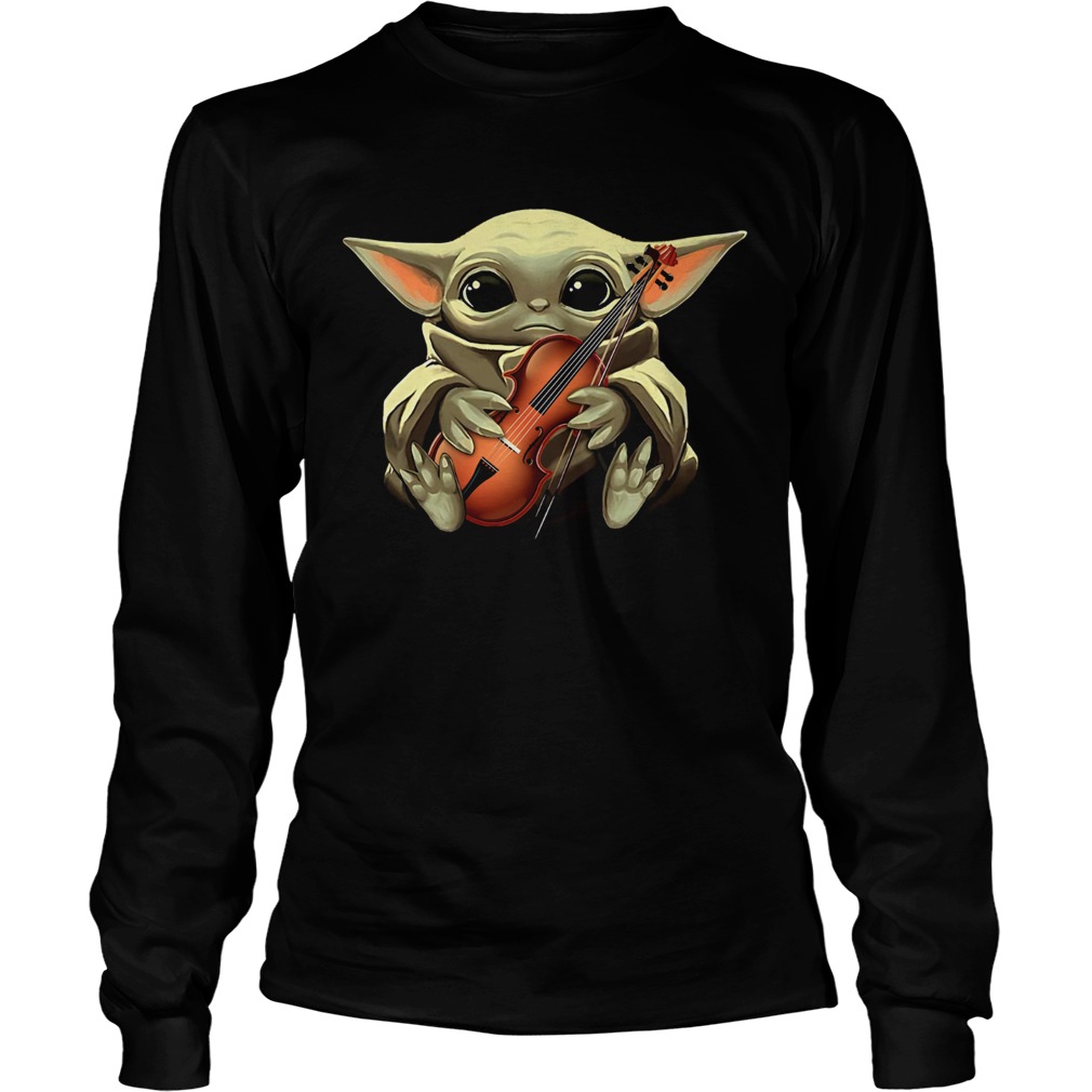 Baby Yoda And Violin LongSleeve