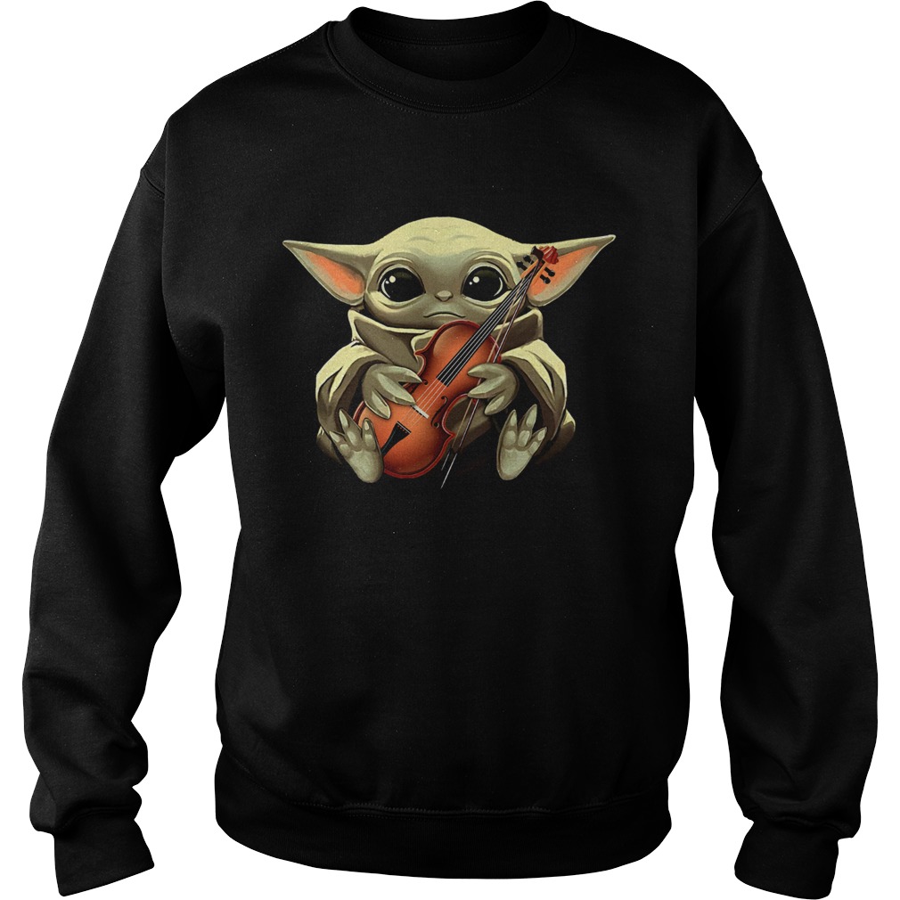 Baby Yoda And Violin Sweatshirt