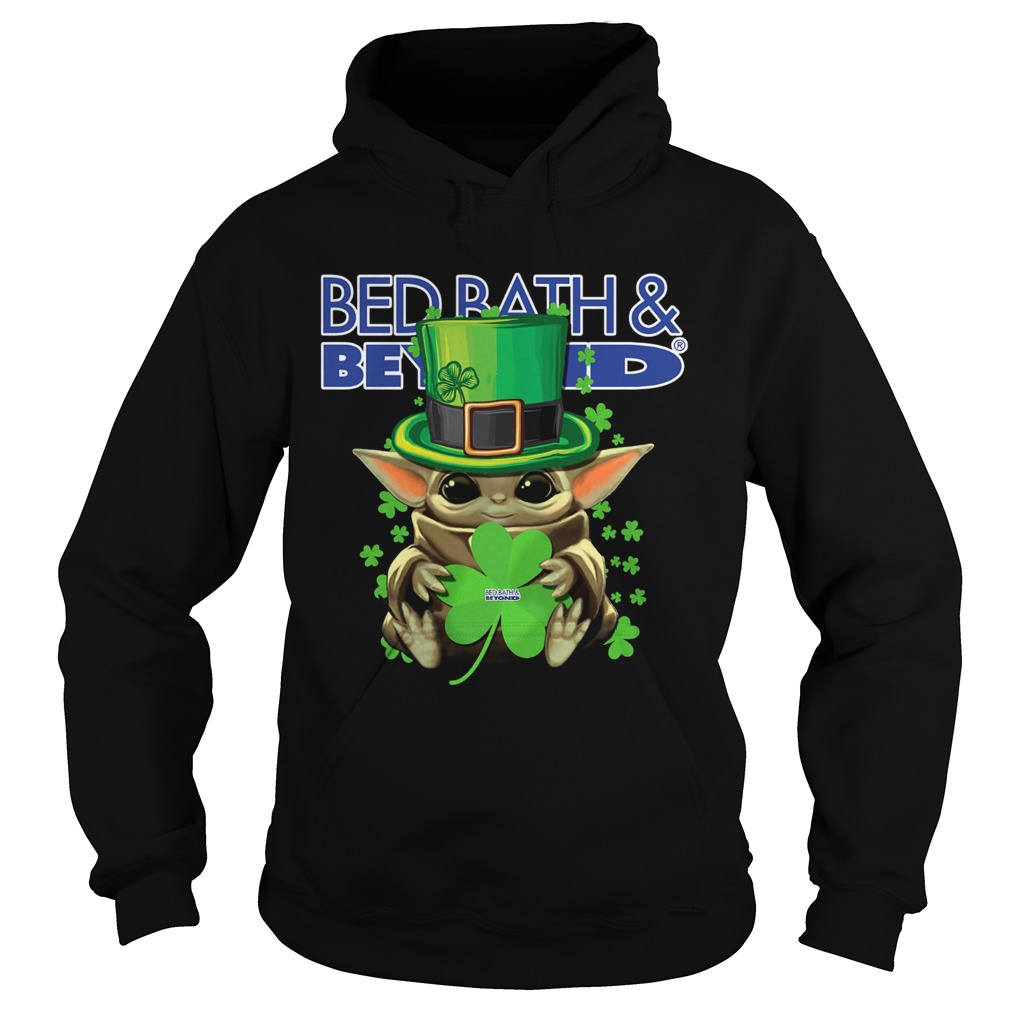 Baby Yoda Bed BathBeyond Shamrock StPatricks Day Hoodie