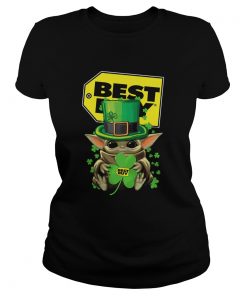 Baby Yoda Best Buy Shamrock StPatricks Day  Classic Ladies