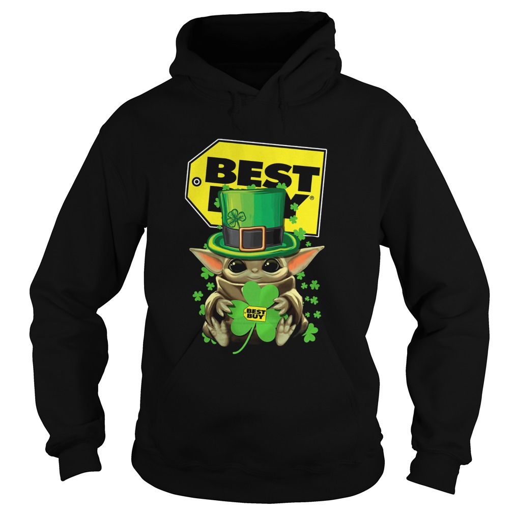 Baby Yoda Best Buy Shamrock StPatricks Day Hoodie