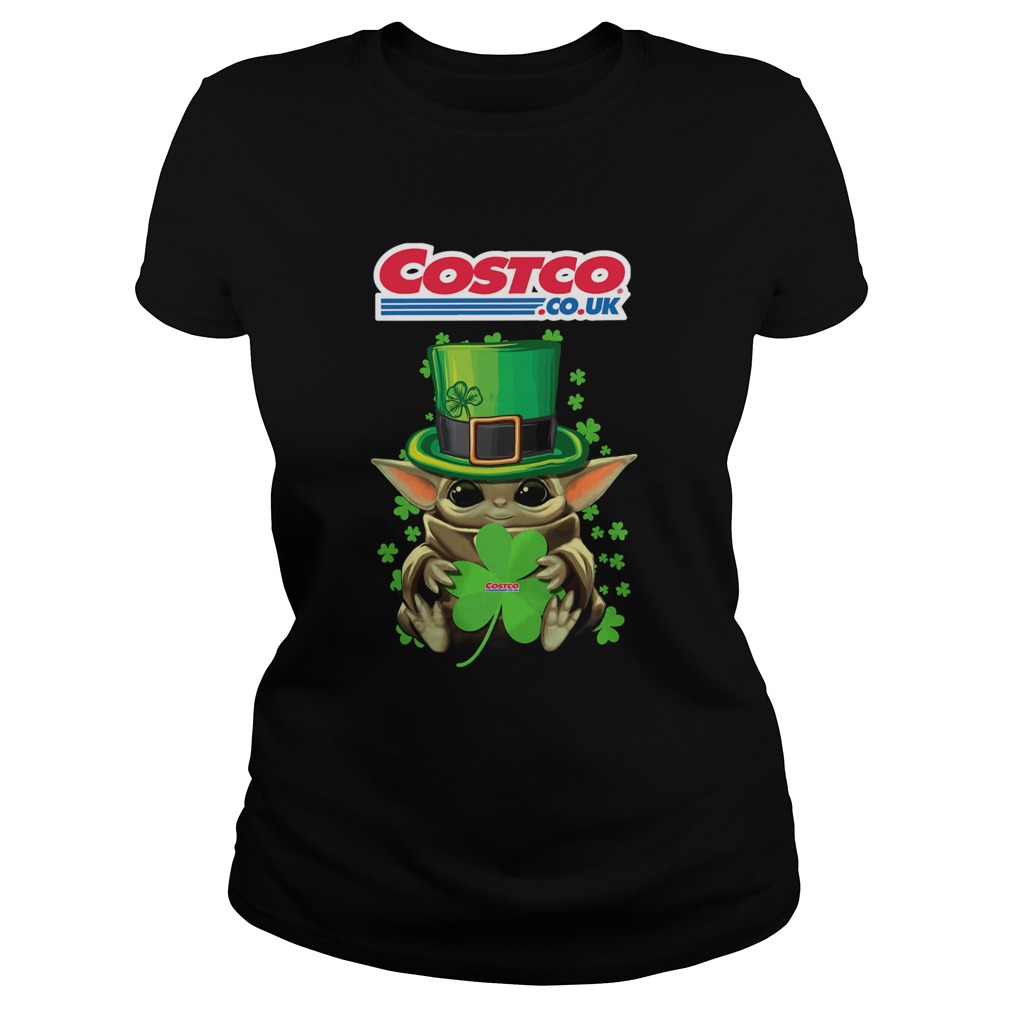 Baby Yoda Costo CoUk Shamrock StPatricks Day Classic Ladies