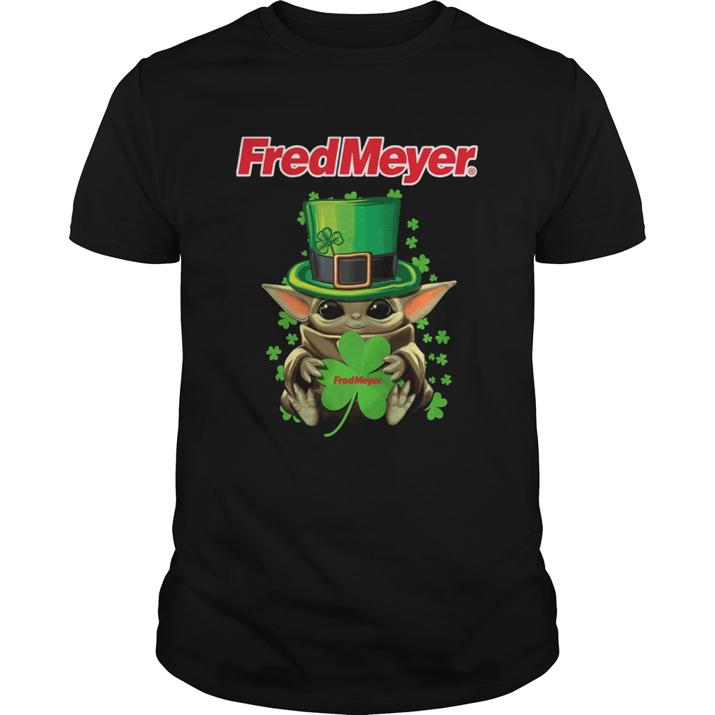 Baby Yoda Fred Meyer Shamrock StPatricks Day shirt