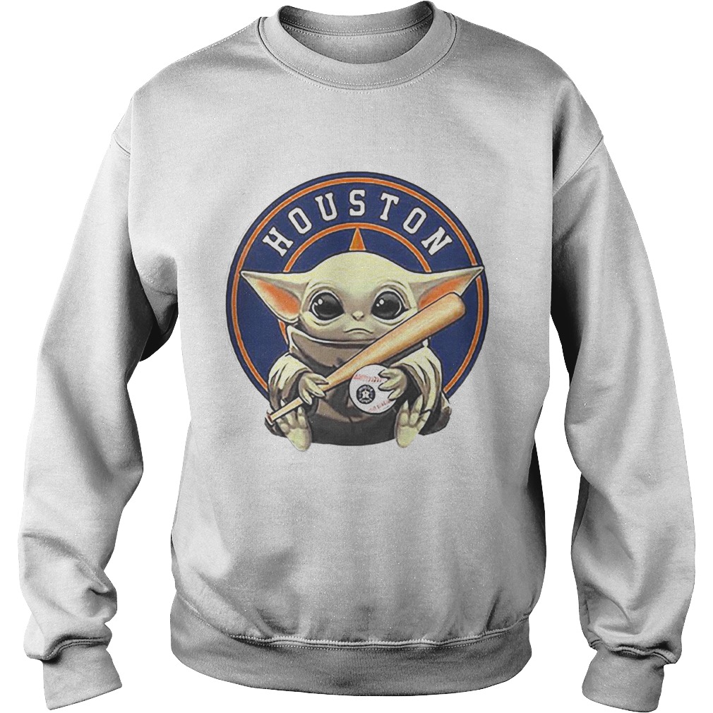 Baby Yoda Houston Astros Baseball Logo Sweatshirt