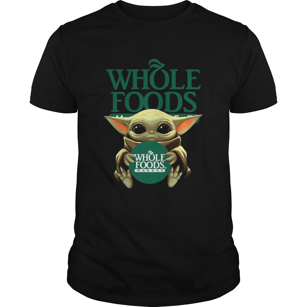 Baby Yoda Hug Whole Foods Market shirt