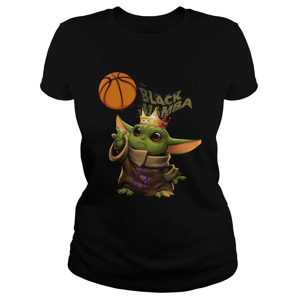 Baby Yoda Kobe Bryant 24 Black Mamba Classic Ladies