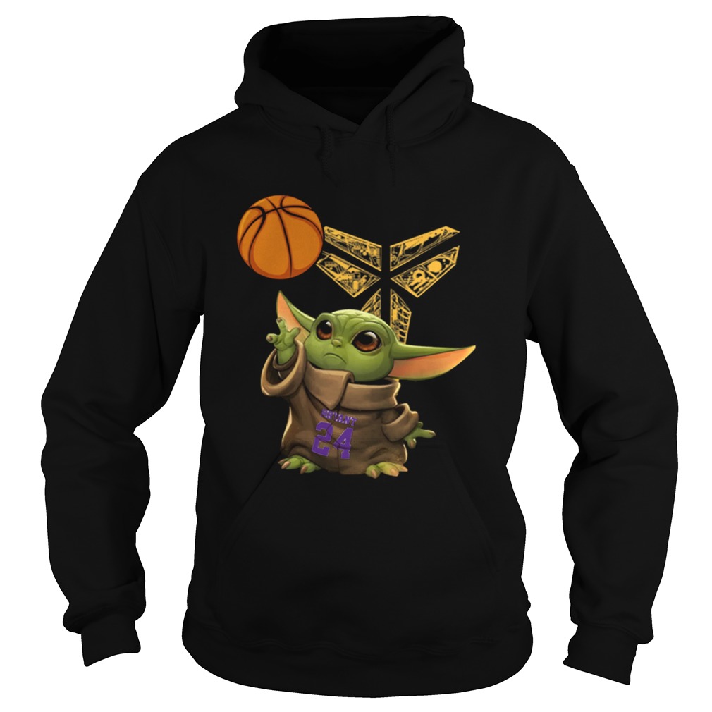 Baby Yoda Kobe Bryant 24 Hoodie