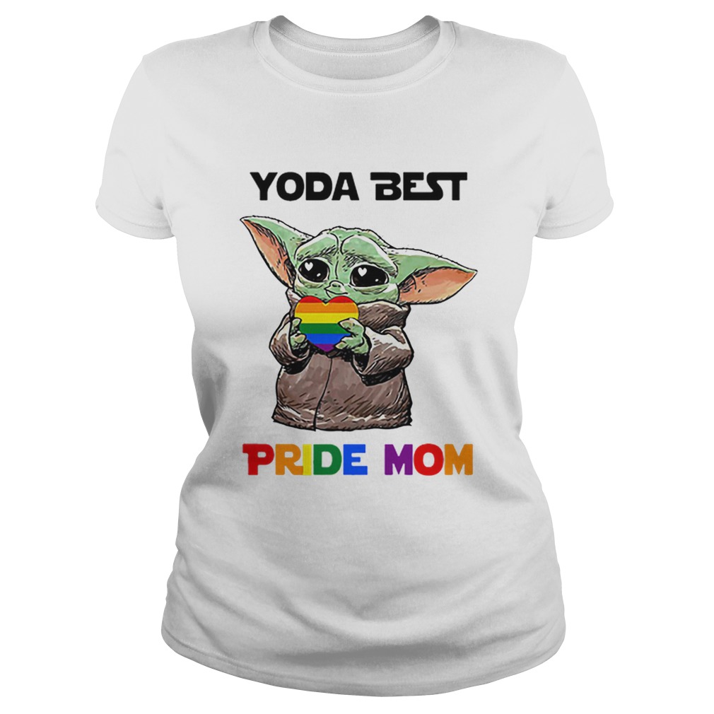 Baby Yoda Lgbt Best Pride Mom Classic Ladies