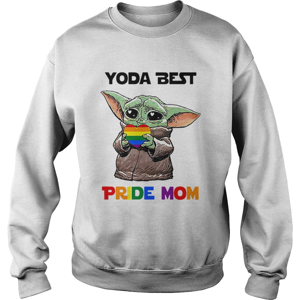 Baby Yoda Lgbt Best Pride Mom Sweatshirt