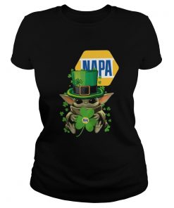 Baby Yoda Napa Shamrock St Patricks Day  Classic Ladies