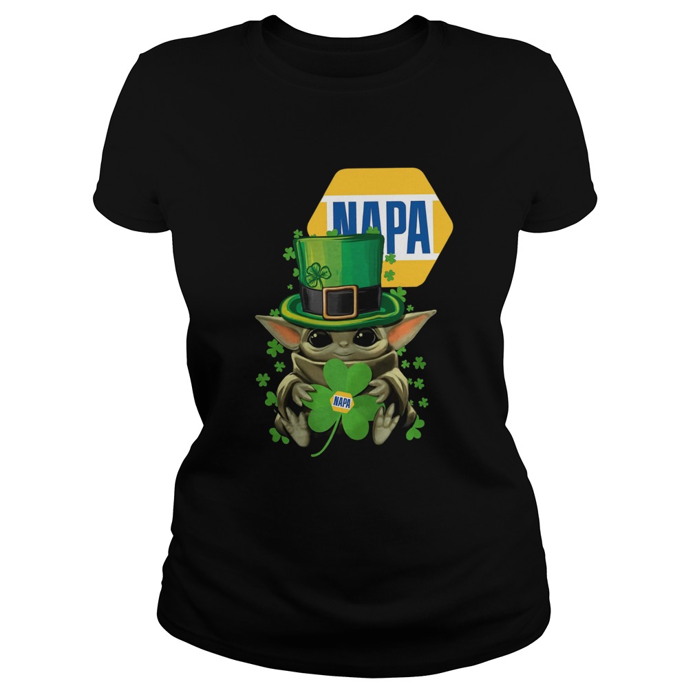 Baby Yoda Napa Shamrock St Patricks Day Classic Ladies