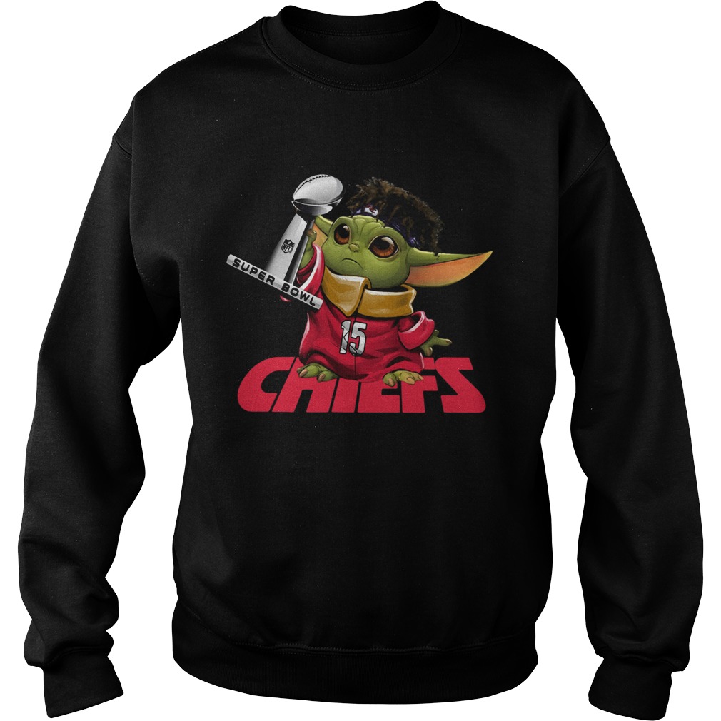 Baby Yoda Patrick Mahomes Kansas City Chiefs Super Bowl Liv Champions Sweatshirt