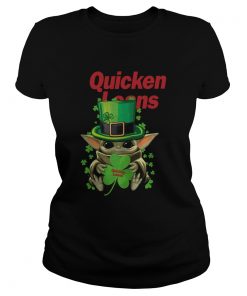 Baby Yoda Quicken Loans Shamrock St Patricks Day  Classic Ladies