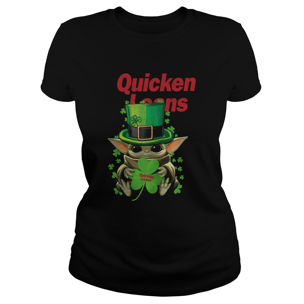 Baby Yoda Quicken Loans Shamrock St Patricks Day Classic Ladies