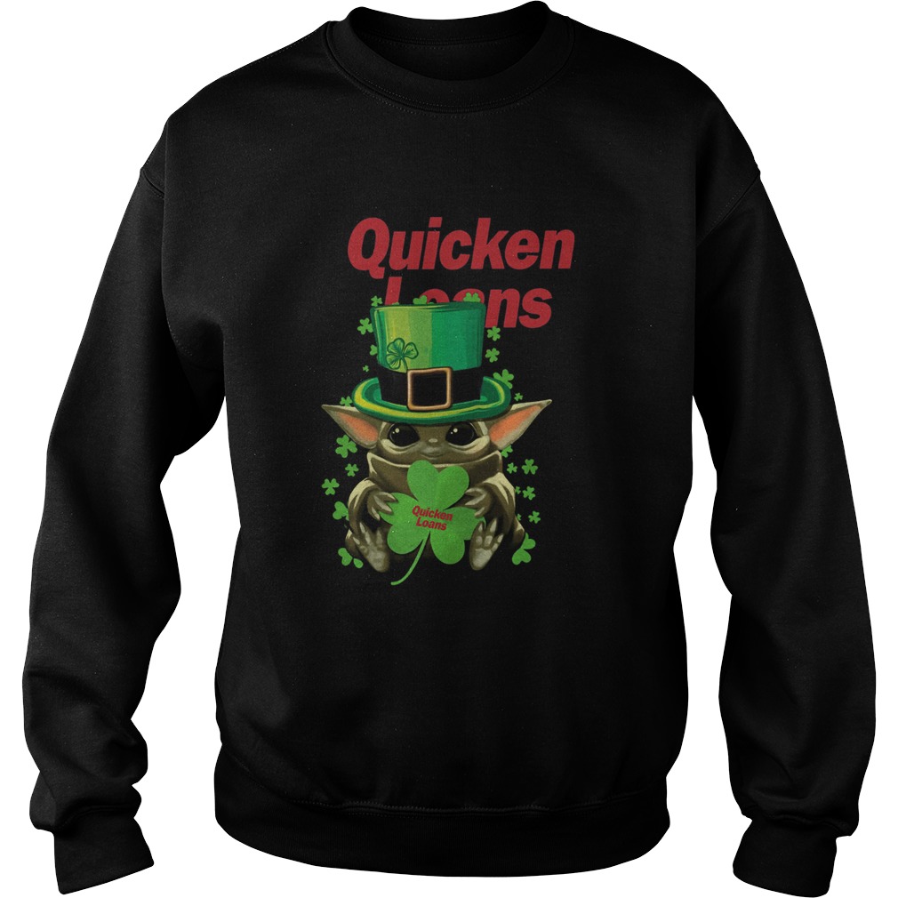 Baby Yoda Quicken Loans St Patricks Day Star Wars Sweatshirt