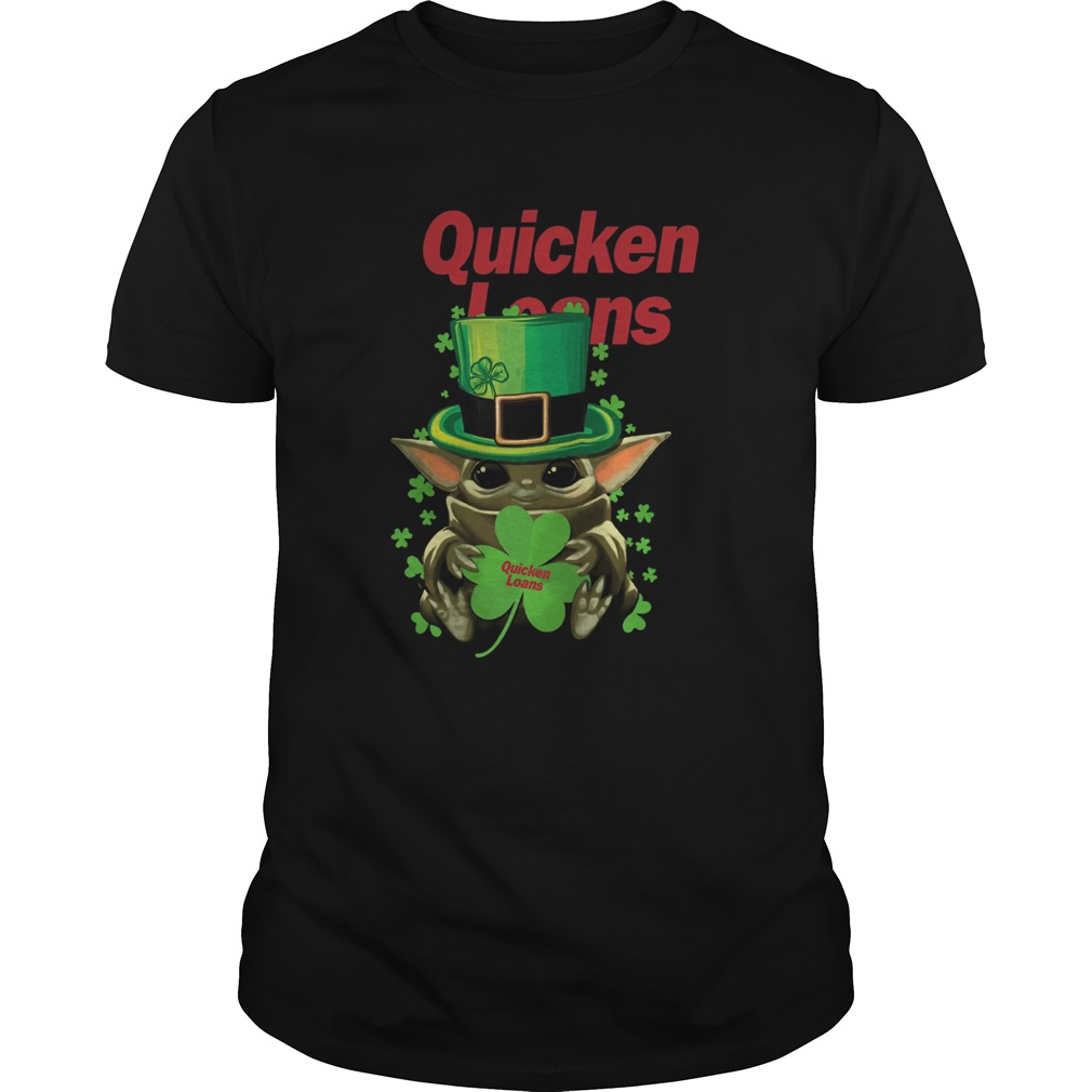 Baby Yoda Quicken Loans St Patricks Day Star Wars shirt