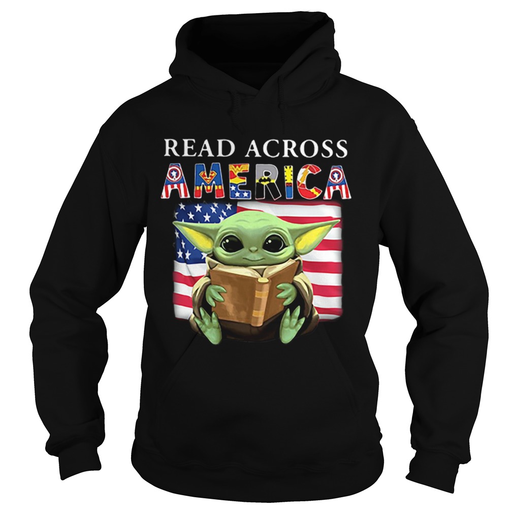 Baby Yoda Reading Books Read Across America Hoodie