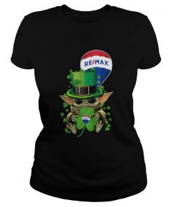 Baby Yoda Remax Shamrock St Patricks Day  Classic Ladies