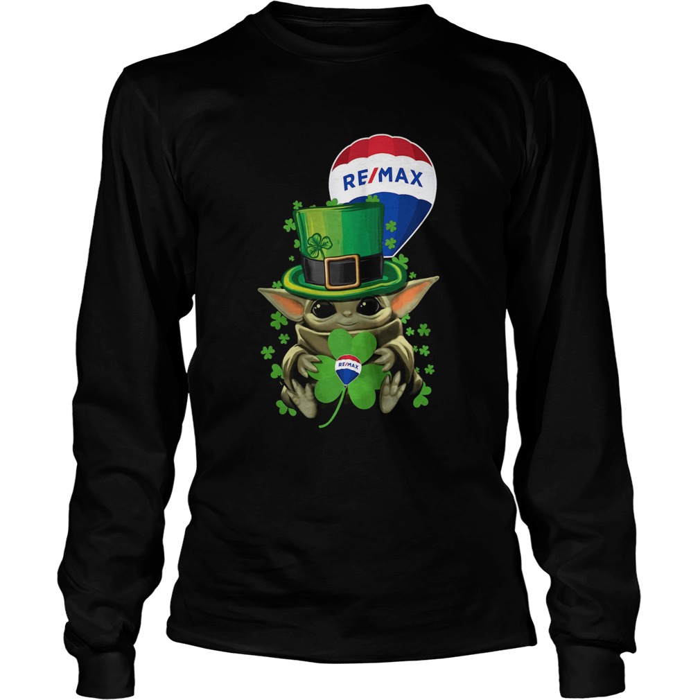 Baby Yoda Remax Shamrock St Patricks Day LongSleeve