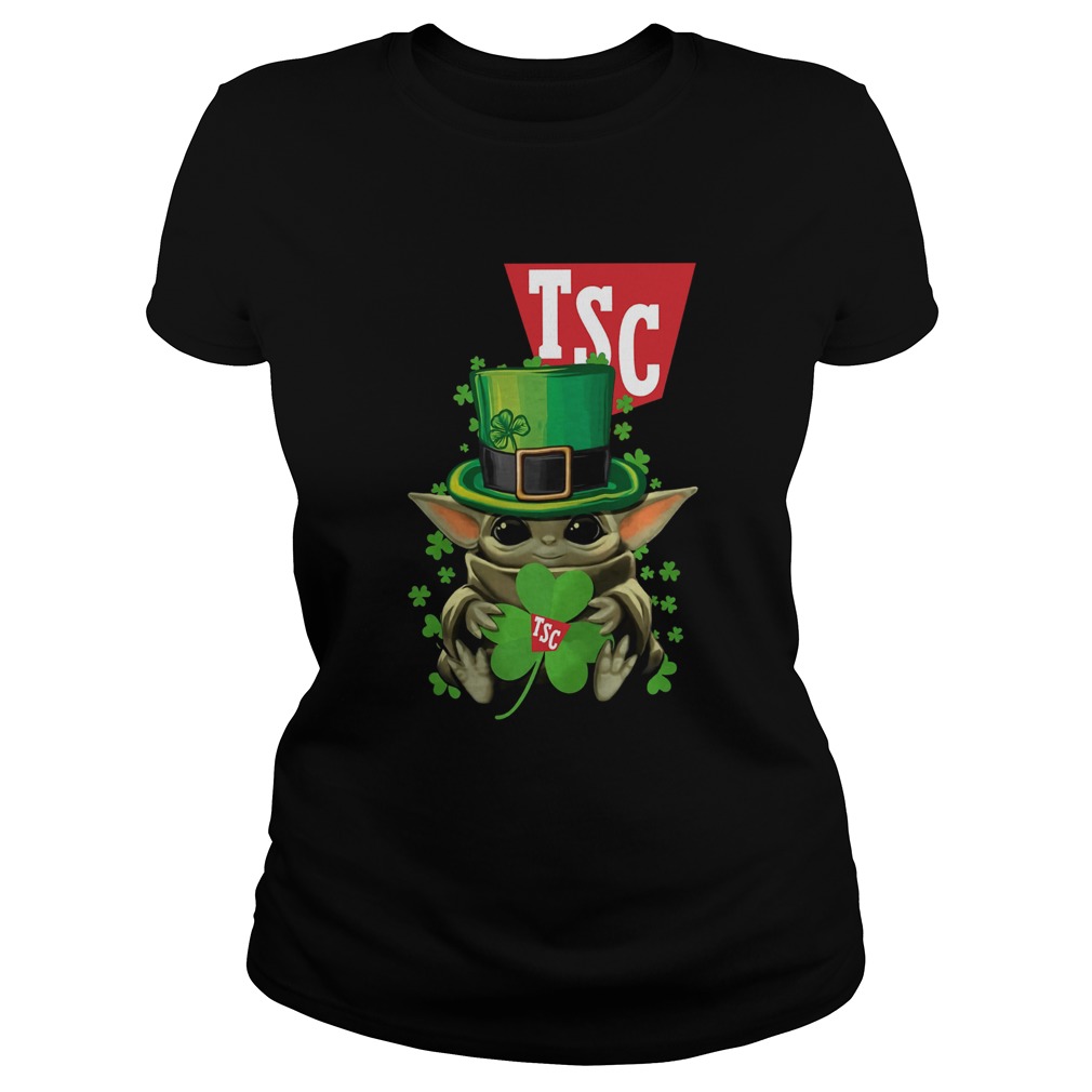 Baby Yoda TSC Stores Shamrock St Patricks Day Classic Ladies