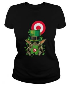 Baby Yoda Target Shamrock St Patricks Day  Classic Ladies