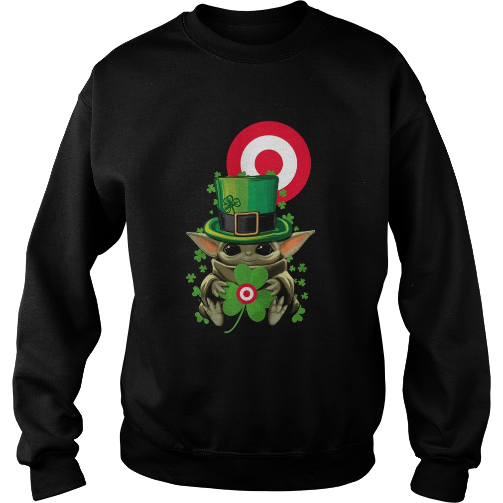 Baby Yoda Target Shamrock St Patricks Day Sweatshirt